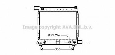 AVA QUALITY COOLING ms2137 -  Радиатор, охлаждение двигателя